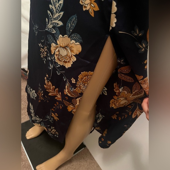 Floral Satin Material Dress - Picture 6 of 6